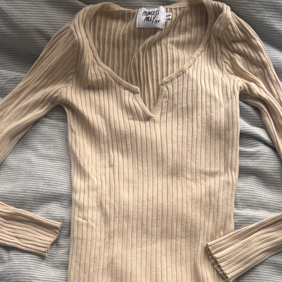 Princess Polly Beige Long Sleeve Knit Dress - Picture 4 of 10